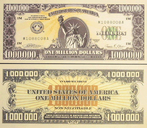 a million dollars